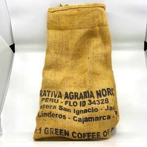 Burlap bad 28”x 39” from coffee bag